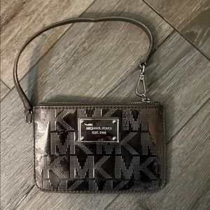 Michael Kors Metallic Brown Wristlet